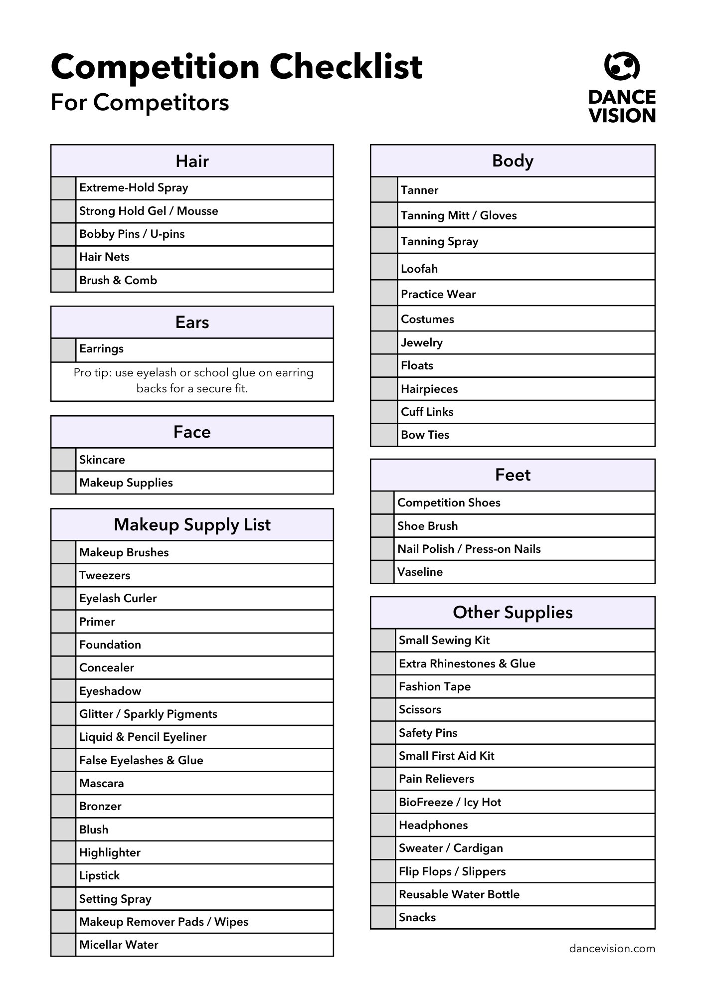 Essential Items